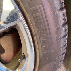 Set Of 4. 245 40/18 Pirelli Tires. Used But Plenty Tread 
