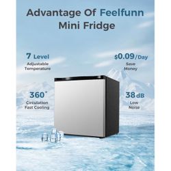 Mini Fridge 1.7 Cu Ft 