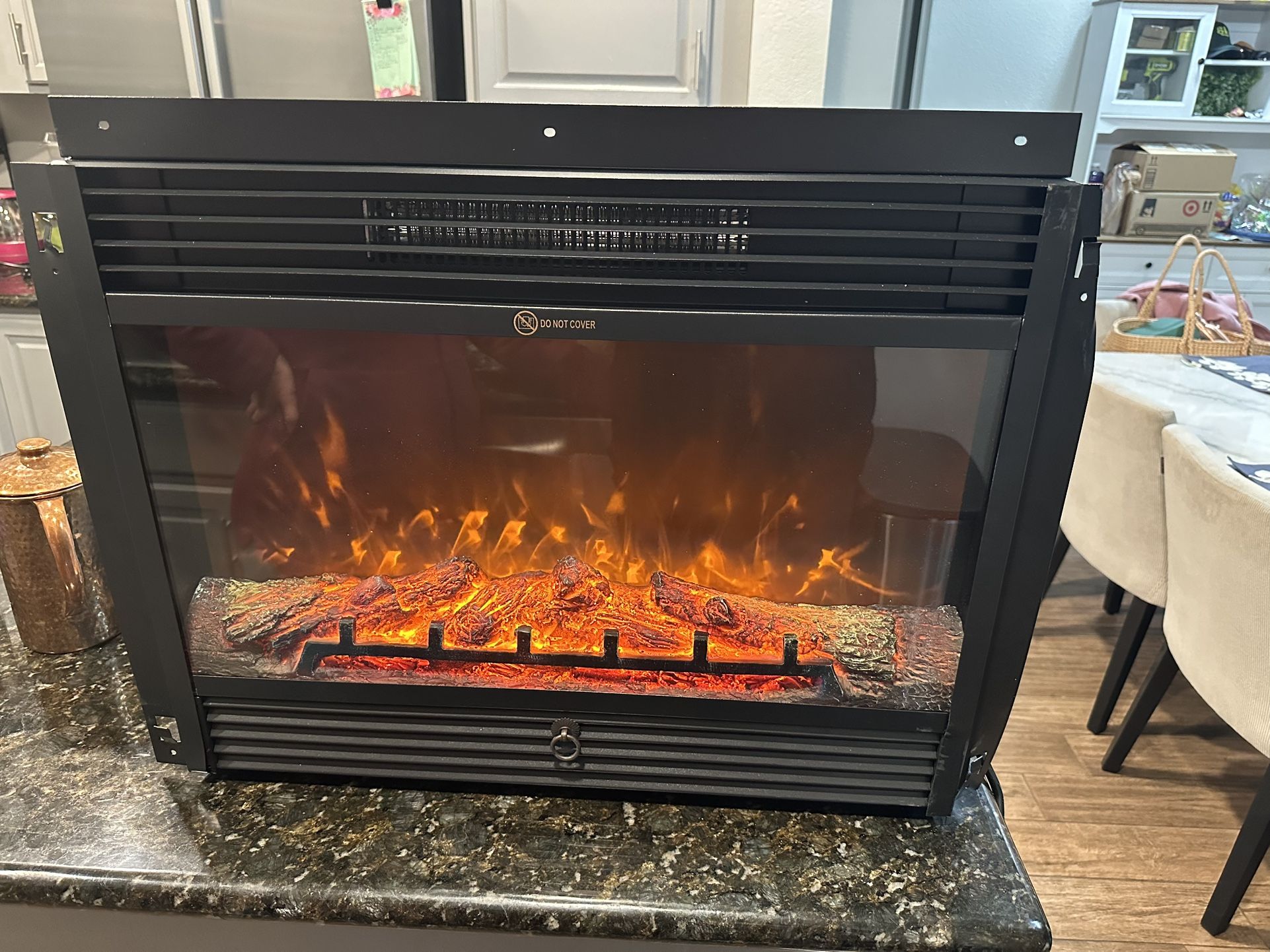 21 5200BTU Embedded Electric Fireplace