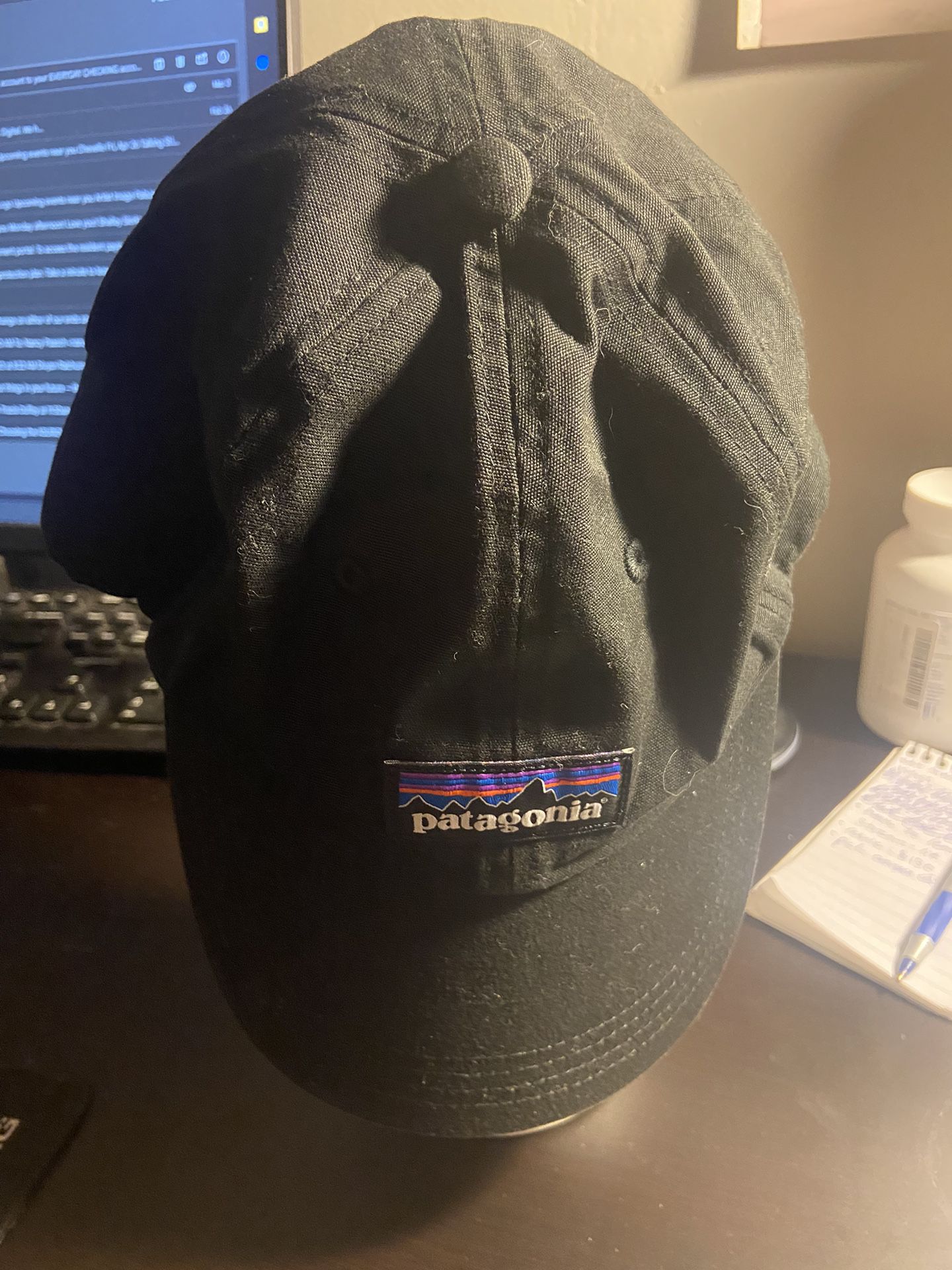 Black Patagonia Strap Back Hat