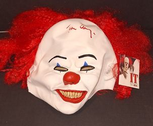 🔥 Tim Curry Signed Autographed Mask Pennywise IT Tim Curry COA 🔥