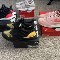 (4) Nike Air Max 1 Adidas Ultraboost Sz.13 