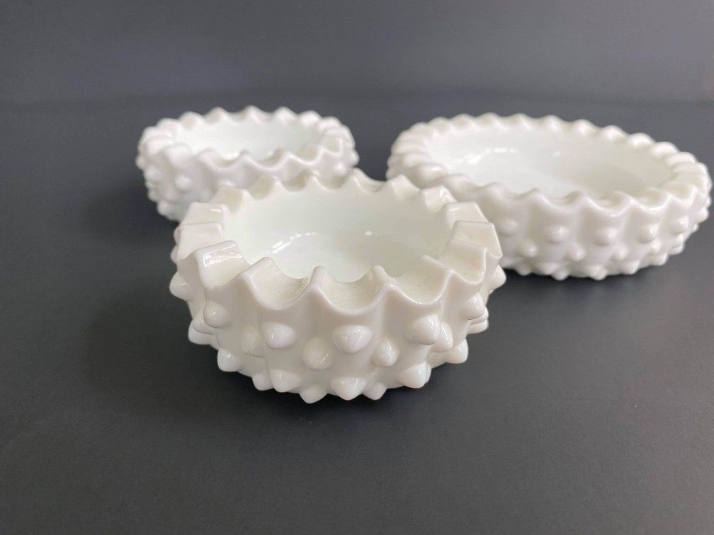 Fenton Milk Glass Ashtrays