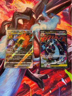 Charizard VSTAR #SWSH262 Sword & Shield Black Star Promo + Mega Charizard X ex