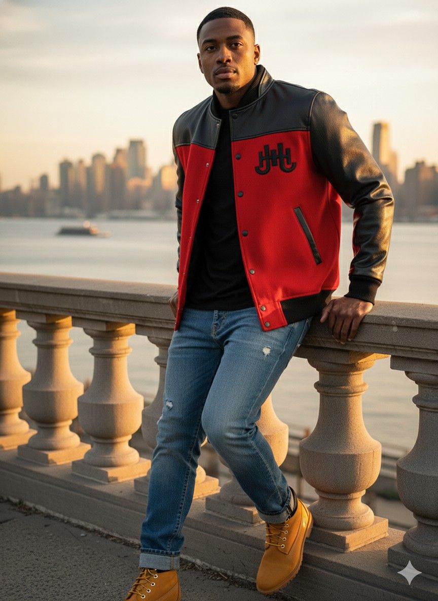 Laurel Varsity – Lambskin Leather & Wool (NEW)