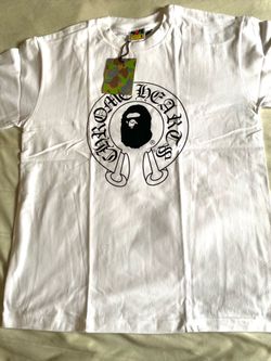 Bape X Chome Hearts Tee - M