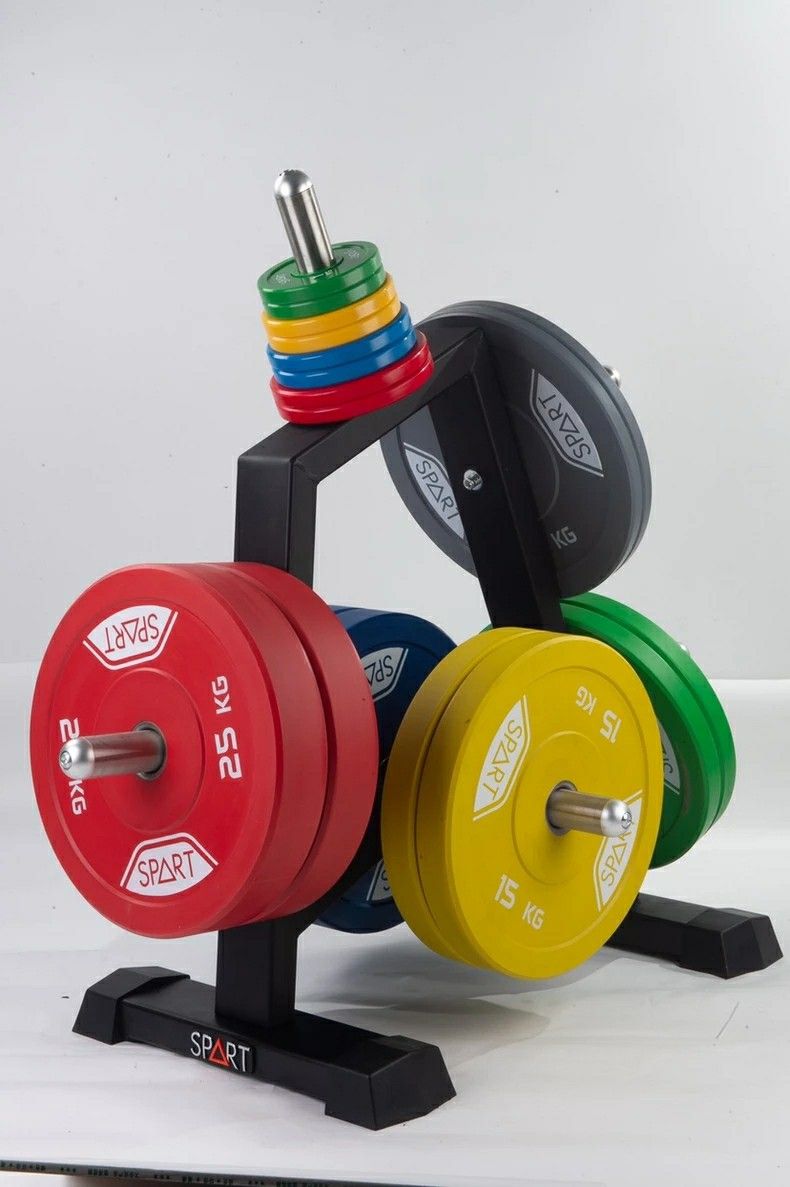 Olympic Rubber Bumper Plates Set Of 330lb And Storage