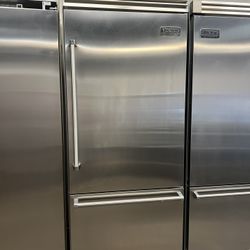 Viking 36”Wide Built In Bottom Freezer Refrigerator Stainless 5Series