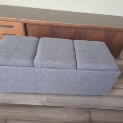 Grey Storage Ottaman