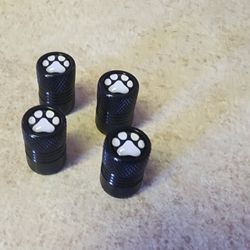 New Paw Print Tire Valve Stem Caps. SHIPPING IS AVAILABLE 