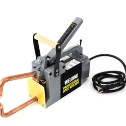 Portable Spot Welder 1/8" Electric Single Phase Handheld Welding Tip Gun Handle Weld Spot 110V 6" Throat Depth