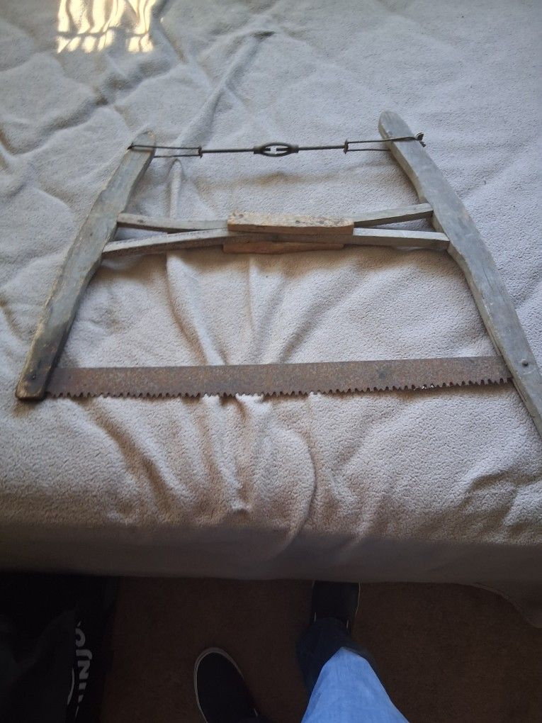 Antique One Man Cross Cut Saw