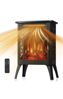 Electric Fireplace Heater with Remote, Like New
