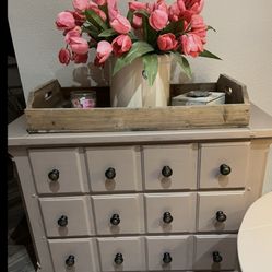 Vintage Inspired Bassett Apothecary Cabinet 