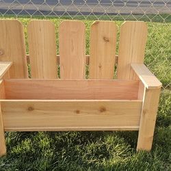 Cedar Bench Planter