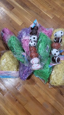 Easter Basket Grass And Eggs