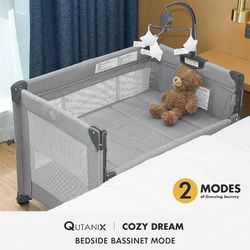 NEW bedside sleeper baby bassinet foldable playpen travel crib NUEVA cuna portátil para bebe moises plegable  FREE DELIVERY