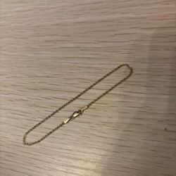 10kt 2 Mm Bracket 7 Inch Brand New Real Gold 