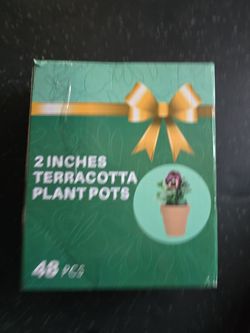 2-Inch Terracotta Plant Pots 48-Pack