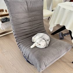 Swirl Lounge Chair Lazy Sofa Couch Grey Sofa