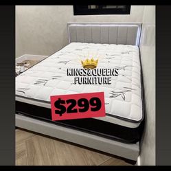 Queen Size Bed Frame With Mattress Included 