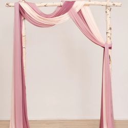Drapes for a wedding arch
