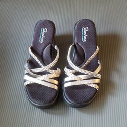 Skechers Memory Foam Wedge Sandal (Women Size 11, Worn 1x)