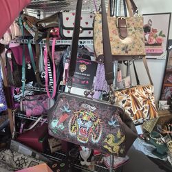 Ed Hardy kisslock bag