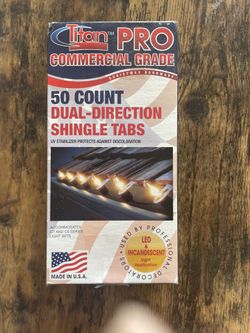 Titian Pro 50 CT Titan Commercial Dual Direction Shingle tab for use with C7 and C9 Series Light Sets- Clear