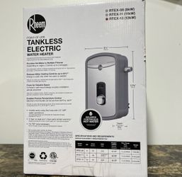 Rheem RTEX-13 Professional Series Tankless Electric Water Heater 13kW Point Of U