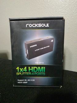 Rocksoul hdmi 4 ports splitter hm-dp14