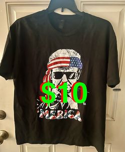 Trump Merica Black T-Shirt Size: XL