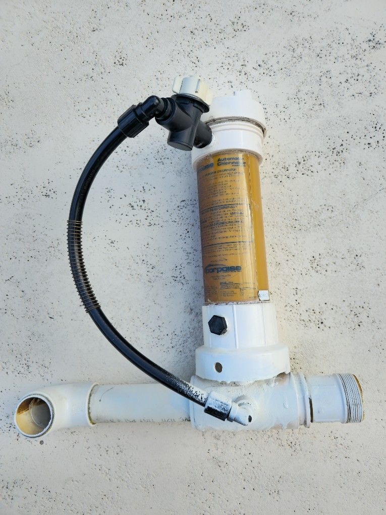 Pool Automatic Chlorinator Feeder Bromine In-Line Model 320 Pool Above Ground In Line Spa Feeder