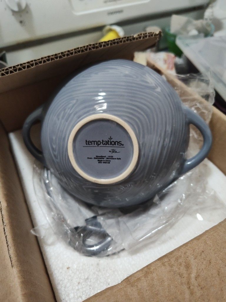 New In Box Grey Temptations Bowls