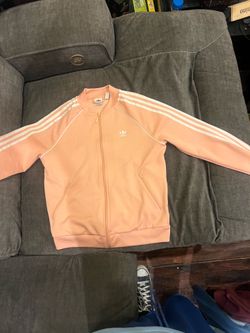 Adidas, sports top, powder pink, and US medium