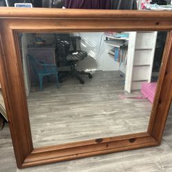 Wood Frame Mirror