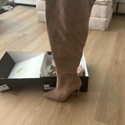 Thigh High Boot Heel