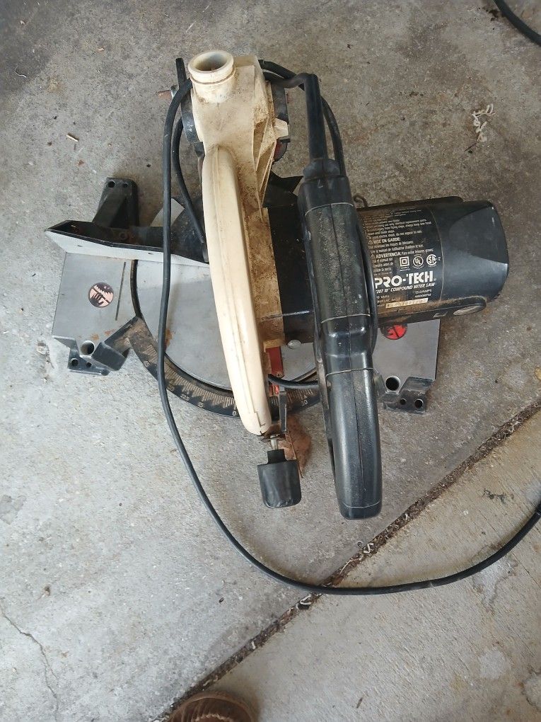 Compound Mitersaw. Pro Tech