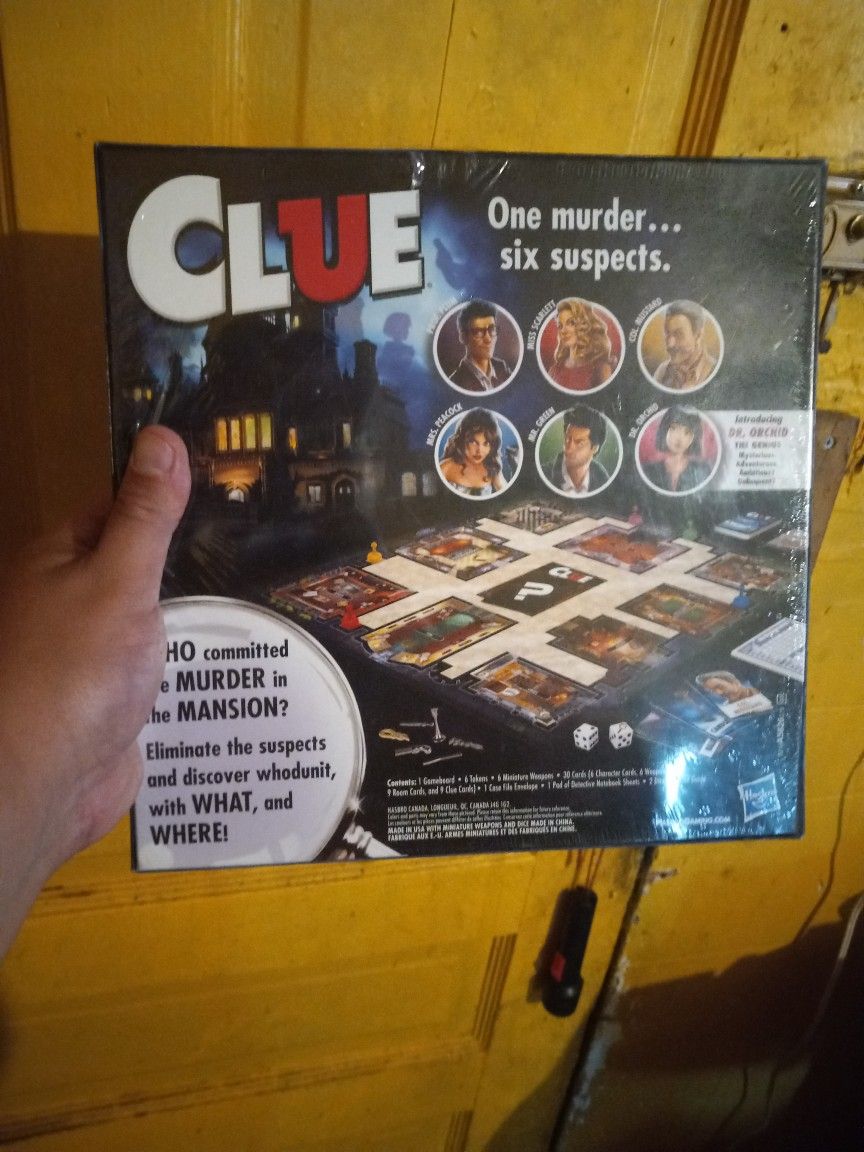 Clue Board Game, Brand New