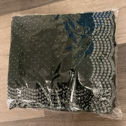 Indian Silver Border Saree With Small Badla 