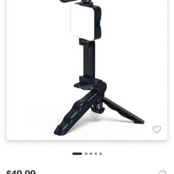 Phone Stand With Mic And Light 