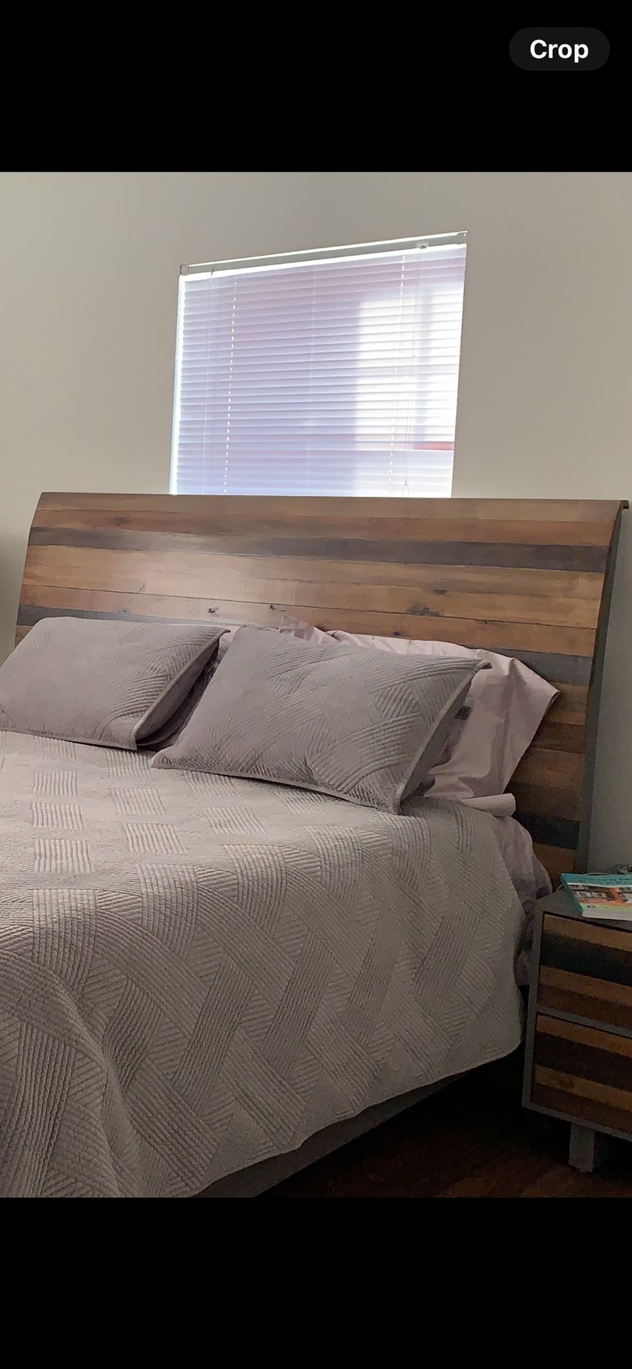 Queen Bed - frame With Headboard (no Mattress) Matching Dresser & Nightstand Available At No Cost