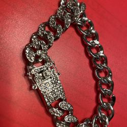 cuban link iced out Bracelet 