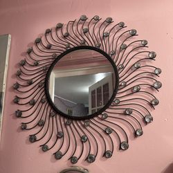 Round Vintage Mirror