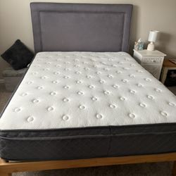 Pillow Top Mattress 12inch Memory Foam Medium Firm Hybrid Certipur-us Pocket Spring