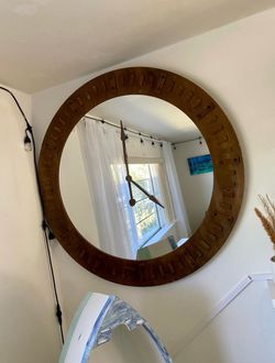Rustic Oversized Wall Mirror