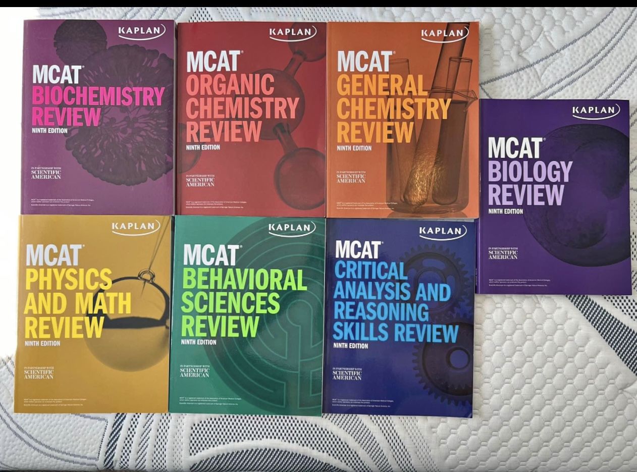Kaplan MCAT Books - Full 7 Book Series (2023-2024 Edition)