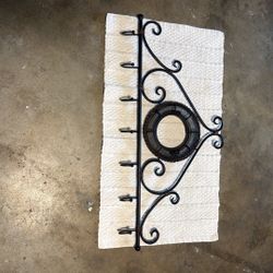 Wrought Iron Wall Hook Rack — $10