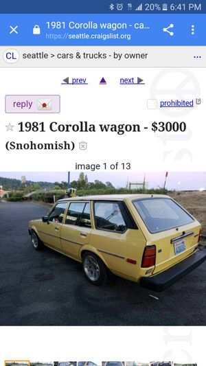 Craigslist Seattle Cars By Owner >> 1980 Toyota Corolla For Sale In Seattle Wa Offerup Craigslist Seattle Cars By Owner >> 1980 Toyota Corolla For Sale In Seattle Wa Offerup