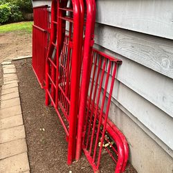 BUNK BEDS - Red (Full Bottom/Twin Top)